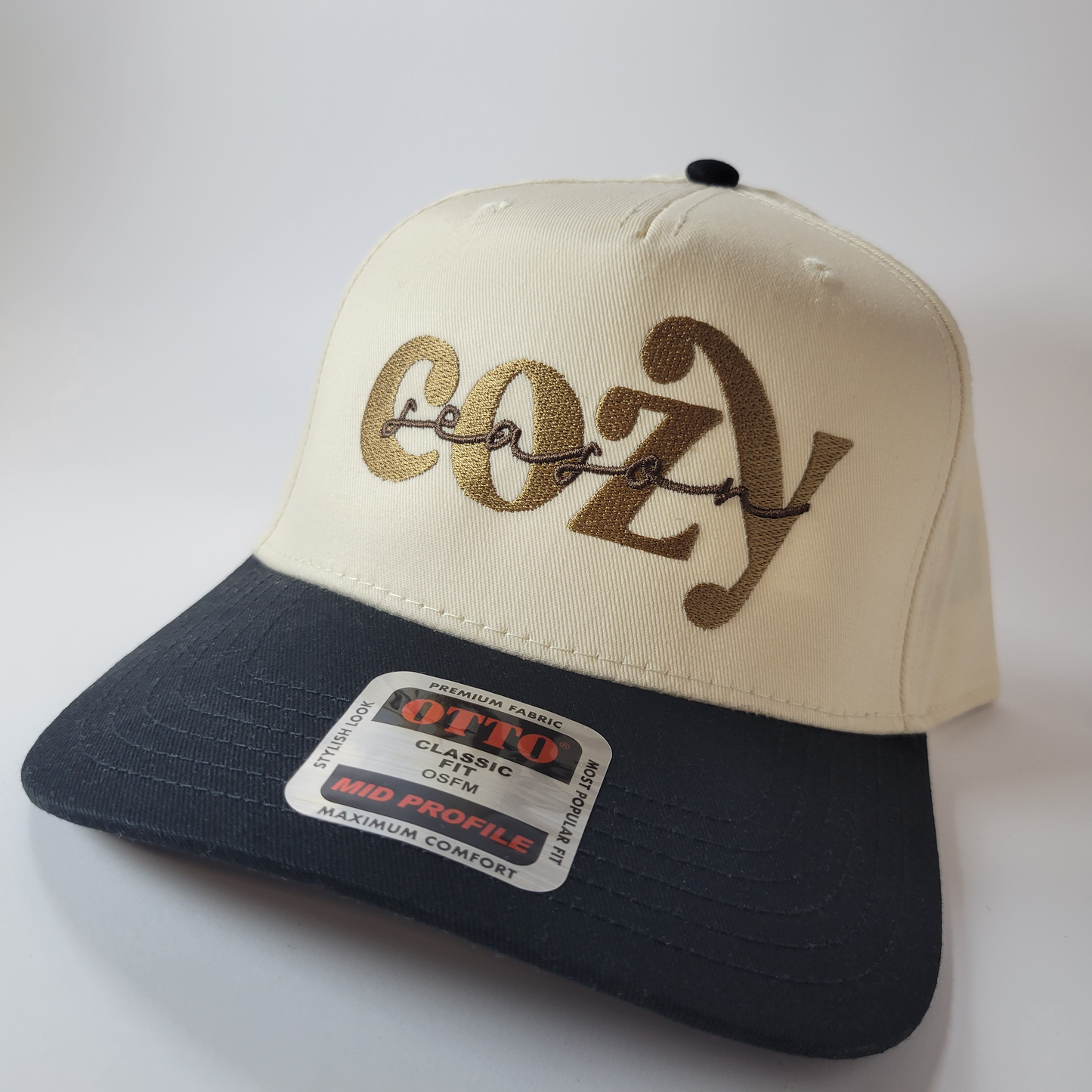 Cozy Season Embroidered Hat