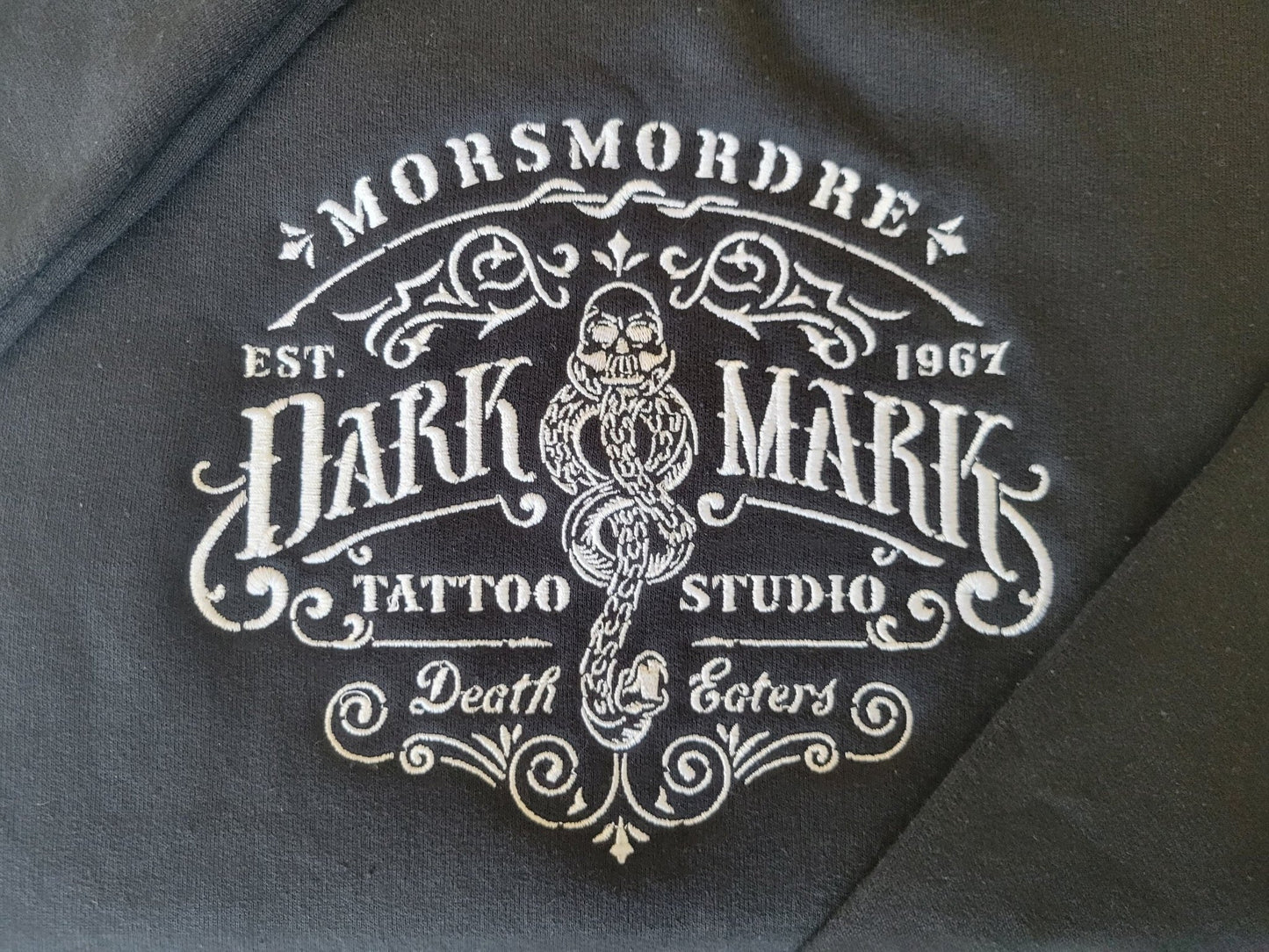 Wizard School Crewneck | Dark Mark Sweater - EmbroiderHub