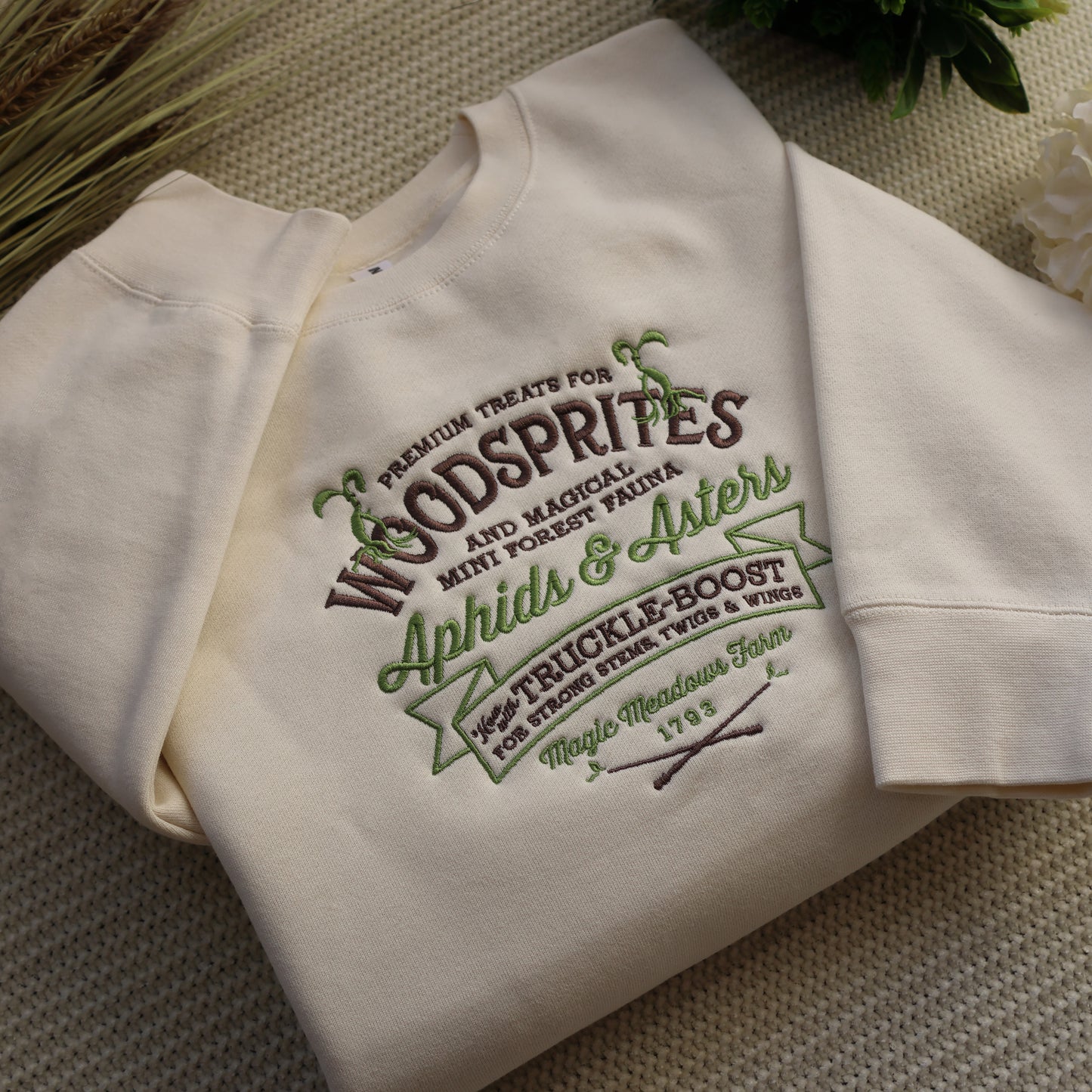 Woodsprites Crewneck | Embroidered Sweater