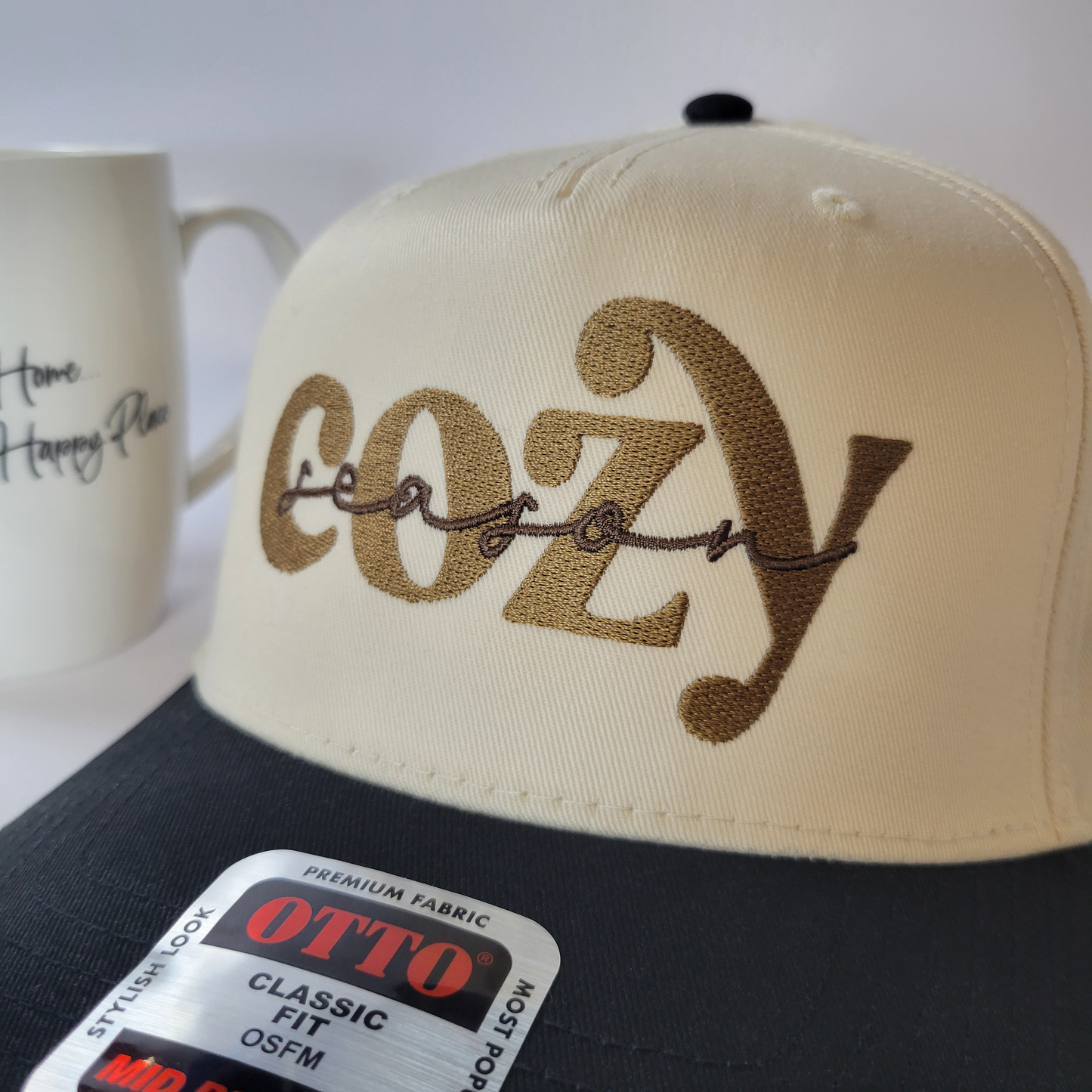 Cozy Season Embroidered Hat